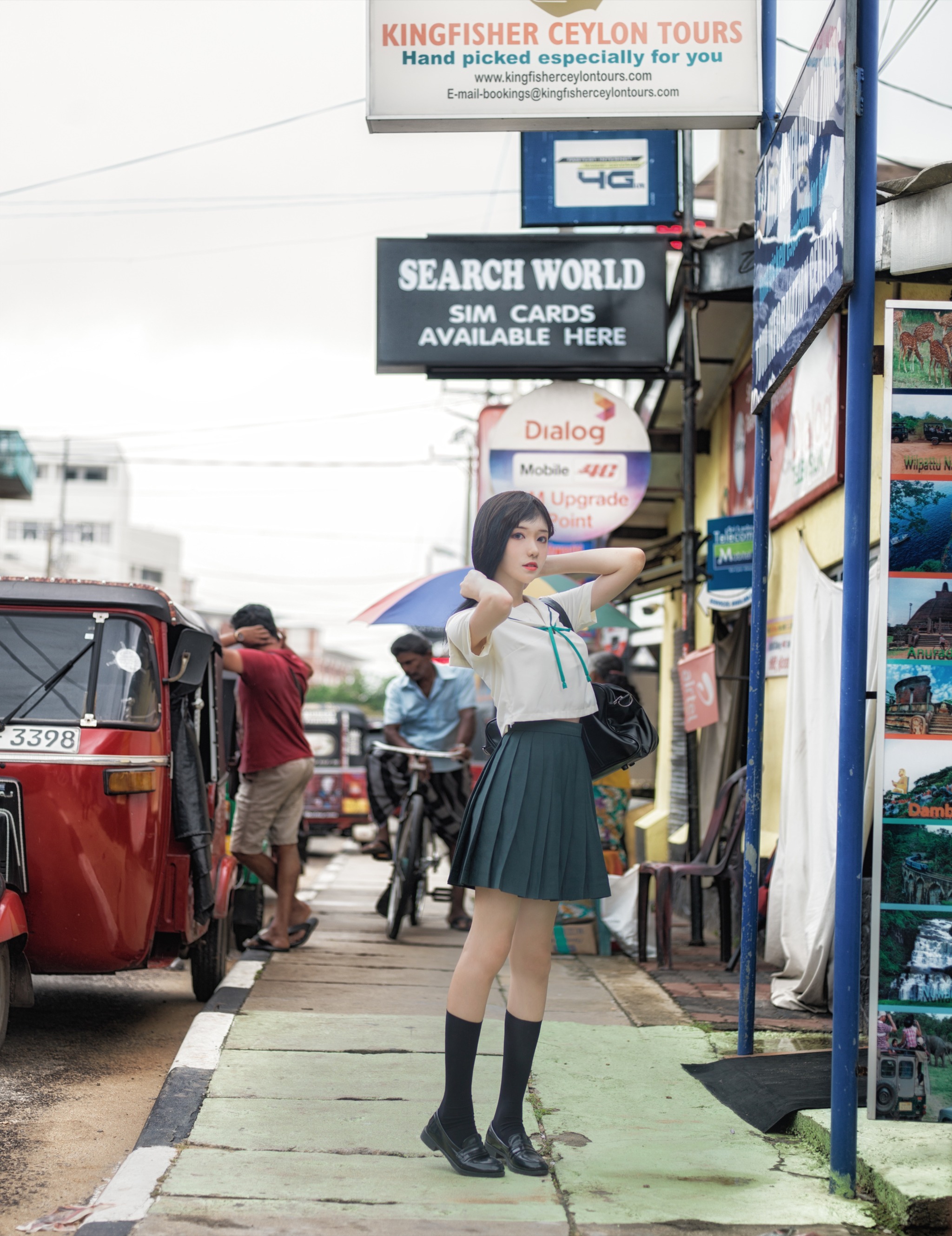 图片[1]-南桃Momoko – NO.057 绿jk [14P]-XikXak